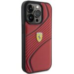 Ferrari FEHCP15LPTWR iPhone 15 Pro 6.1" red hardcase Twist Metal Logo - imagine 4
