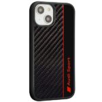 Audi Carbon Fiber Stripe iPhone 14 / 15 / 13 6.1" black hardcase AUS-TPUPCIP14-R8/D1-BK - imagine 2
