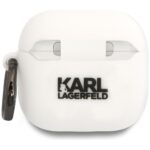 Case Karl Lagerfeld 3D Silicone NFT for AirPods 4 white - imagine 2