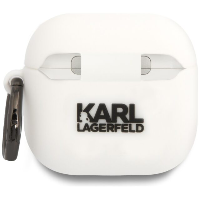 Case Karl Lagerfeld 3D Silicone NFT for AirPods 4 white - imagine 2