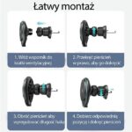 USAMS Induction holder US-CD222 15W for ventilation grille black CD222ZJ01 - imagine 8