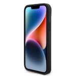 Guess GUHCP15SP4TDSCPK iPhone 15 / 14 / 13 6.1" black hardcase Crossbody 4G Metal Logo - imagine 5