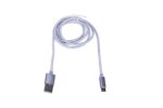 Extralink | MicroUSB cable | for ANDROID smartphones, max. current 2A, 1m, silver - imagine 4