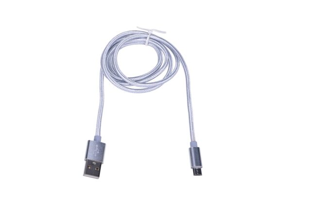Extralink | MicroUSB cable | for ANDROID smartphones, max. current 2A, 1m, silver - imagine 4