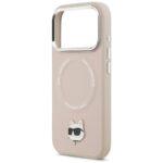 Karl Lagerfeld Choupette Pin MagSafe Case for iPhone 17 Pro Max Pink - imagine 6