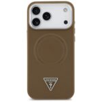 Guess Triangle Logo MagSafe case for iPhone 17 Pro brown - imagine 3