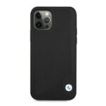 BMW BMHCP12LRCDPK iPhone 12 Pro Max 6,7" black hardcase Leather Deboss - imagine 3