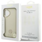 Case Guess Grained Strass Logo MagSafe for iPhone 17 beige - imagine 8