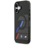 BMW M IML Metal Buttons Tricolor Lines MagSafe Case for iPhone 17 Black - imagine 2