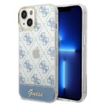Guess GUHCP14MHG4MHB iPhone 14 Plus / 15 Plus 6.7" blue hardcase 4G Pattern Script