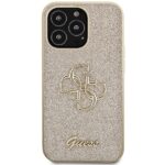 Guess GUHCP13XHG4SGD iPhone 13 Pro Max 6.7" gold hardcase Glitter Script Big 4G - imagine 3