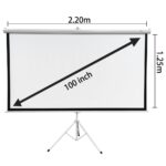 Extralink Projection Screen 100", 16:9, 220x125cm, PVC, semi-automatic rolling - imagine 3