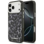 Karl Lagerfeld IML Leopard Pattern MagSafe Case for iPhone 17 Pro Max Black