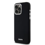 DKNY DKHMP15XSMCHLK iPhone 15 Pro Max 6.7" black hardcase Liquid Silicone Small Metal Logo MagSafe - imagine 2