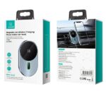 USAMS Magnetic Inductive Car Wireless Charger 15W for Vent grey CD170DZ01 (US-C) - imagine 10