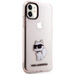 Karl Lagerfeld KLHCN61HNCHTCP iPhone 11/ Xr 6,1" pink hardcase Ikonik Choupette - imagine 4
