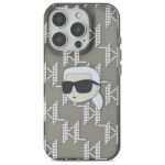 Karl Lagerfeld KLHCP16XHKLPKHK iPhone 16 Pro Max 6.9" black hardcase IML Karl Head Electroplat - imagine 3