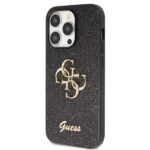 Guess GUHCP14XHG4SGK iPhone 14 Pro Max 6.7" black hardcase Glitter Script Big 4G - imagine 2