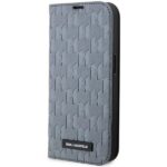 Karl Lagerfeld KLBKP14XSAKLHPG iPhone 14 Pro Max 6.7" bookcase silver Saffiano Monogram