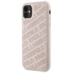 Karl Lagerfeld KLHCN61PQKPMP iPhone 11 /Xr 6.1" pink hardcase Quilted K Pattern - imagine 2