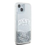 DKNY DKHCP15SLBNAET iPhone 15 / 14 / 13 6.1" white hardcase Liquid Glitter Big Logo - imagine 4