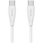 Cable USAMS Green Series SJ716 60W USB-C to USB-C 1m white
