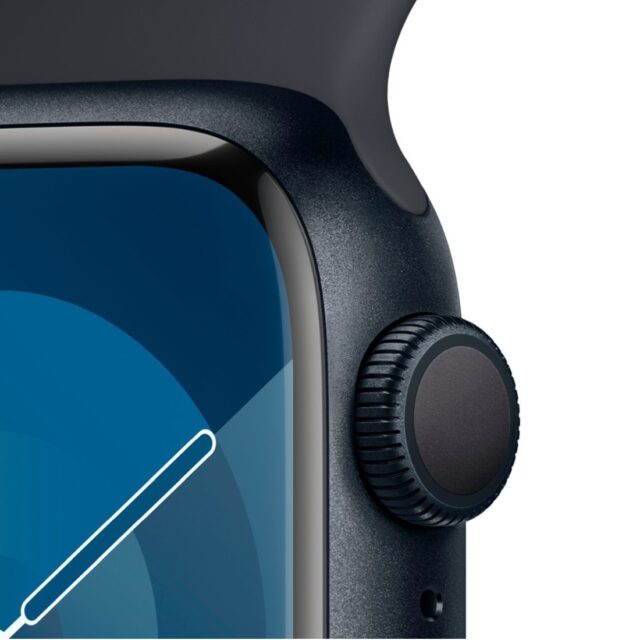 Apple Watch 9 41mm GPS Midnight Aluminium Case Midnight Sport Band M/L | Smartwatch | - imagine 3