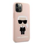 Karl Lagerfeld KLHCP12LSLFKPI iPhone 12 Pro Max 6,7" hardcase light pink Silicone Iconic - imagine 4
