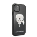 Karl Lagerfeld KLHCN58DLHBK iPhone 11Pro black Iconic Glitter Karl`s Head - imagine 3