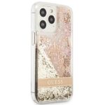 Guess GUHCP13LLFLSD iPhone 13 Pro / 13 6,1" gold hardcase Paisley Liquid Glitter - imagine 4