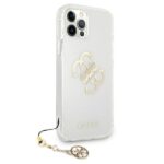 Guess GUHCP12LKS4GGO iPhone 12 Pro Max 6,7" Transparent hardcase 4G Gold Charms Collection - imagine 4