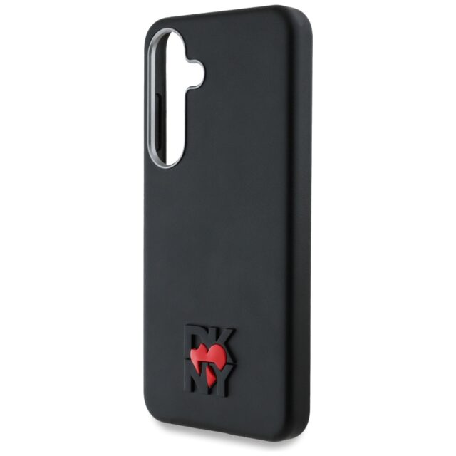 Case DKNY Leather Heart of NY for Samsung Galaxy S25 black - imagine 6