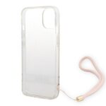 Guess GUOHCP14SH4STP iPhone 14 / 15 / 13 6.1" pink hardcase 4G Print Strap - imagine 6