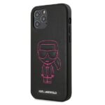Karl Lagerfeld KLHCP12MPCUIKPI iPhone 12/12 Pro 6,1" pink hardcase Karl Ikonik Outline - imagine 2