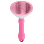 Self-Cleaning Ergonomic Dog and Cat Pet Brush Extralink Pets, Pet Comb pet-815 - imagine 2