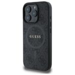 Guess GUHMP16XG4GFRK iPhone 16 Pro Max 6.9" black hardcase 4G Ring Classic Logo MagSafe - imagine 2