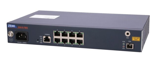 ZTE ZXA10 F803G-8 | Switch | 8x RJ45 100Mb/s, 1x GPON - imagine 6