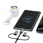 USAMS Cable 6in1 Fast charging 240W 2m Data Cable Digital dispay Aluminum Alloy Sufeng Series (SJ7 - imagine 6