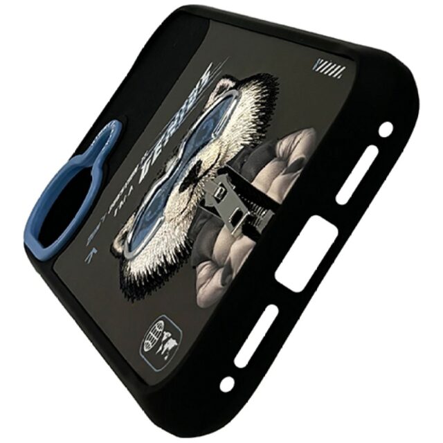 Case Nimmy Cool&Cute 2.0 Wolf for iPhone  17  black - imagine 3