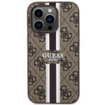 Guess GUHMP14LP4RPSW iPhone 14 Pro 6.1" brown hardcase 4G Printed Stripes MagSafe - imagine 3