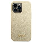 Guess GUHCP14XHGGSHD iPhone 14 Pro Max 6,7" gold hard case Glitter Script - imagine 3