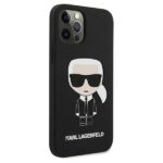 Karl Lagerfeld KLHCP12LSLFKBK iPhone 12 Pro Max  6,7" hardcase black Silicone Iconic - imagine 4