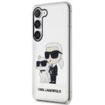 Karl Lagerfeld KLHCS23MHNKCTGT S23+ S916transparent hardcase Glitter Karl&Choupette - imagine 2