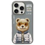 Nimmy case iPhone 16 Pro Max 6.9" gray Cool&Cute 2.0 Bear
