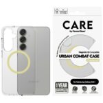 Etui CARE by PanzerGlass Flagship Urban  Combat Chardonnay QI do Samsung Galaxy S25+transparent