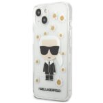 Karl Lagerfeld KLHCP13MHFLT iPhone 13 / 14 / 15 6,1" transparent Flower Ikonik Karl - imagine 2