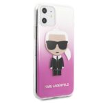 Karl Lagerfeld KLHCN61TRDFKPI iPhone 11 6,1" / Xr pink Gradient Ikonik Karl - imagine 5