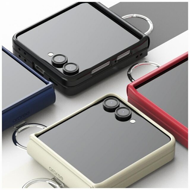 Case Araree Aero Flex R East-Grip Ring for Samsung Galaxy Z Flip7 navy - imagine 9