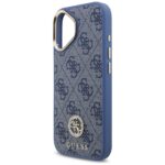 Guess 4G Strass Logo & Big Strap Metal Buttons MagSafe case for iPhone 17 blue - imagine 6