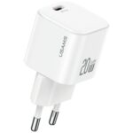 Wall Charger USAMS JO Series CC260 20W USB-C + 1m USB-C/Lightning Cable White